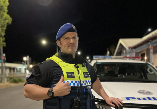 SGT Fulton on patrol at RAAF Base Tindal during Exercise Pitch Black 2022