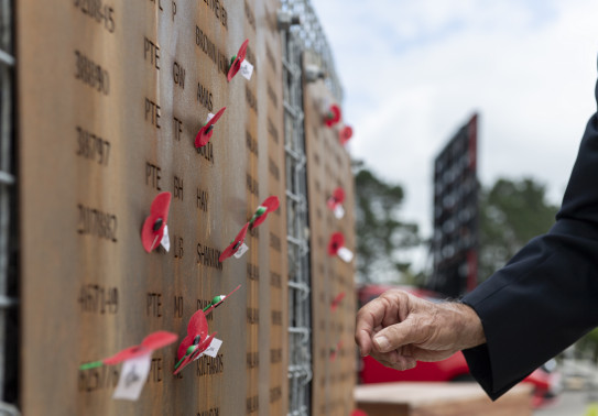 1st Battalion, Royal New Zealand Infantry Regiment (1RNZIR) memorial wall